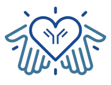 Icono de manos abiertas sosteniendo un corazón - immunotec glutation